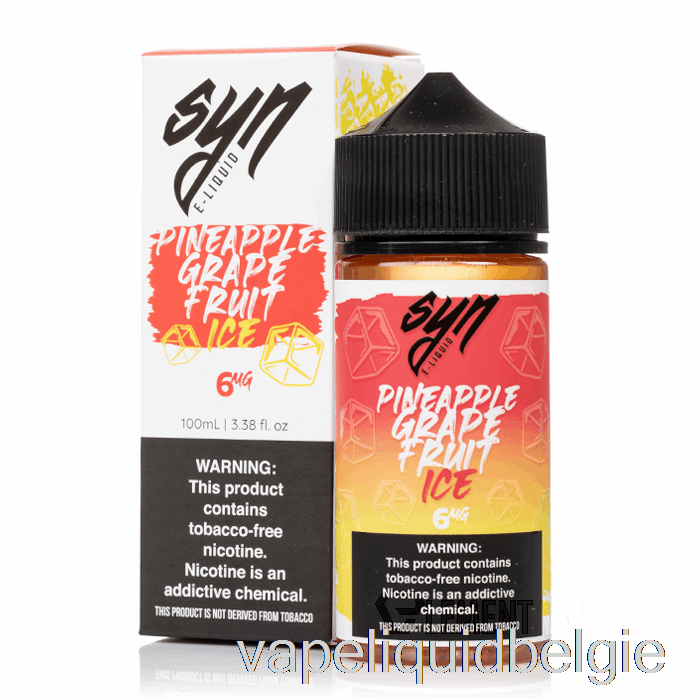 Vape België Ijs Ananas Druif Fruit - Syn Vloeistoffen - 100ml 3mg